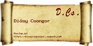 Diósy Csongor névjegykártya