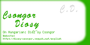 csongor diosy business card